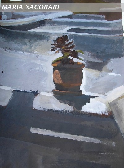 Pot on roof top
