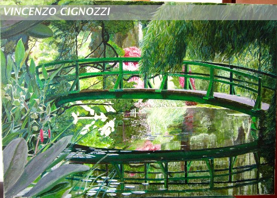 The other side of Givernys bridge